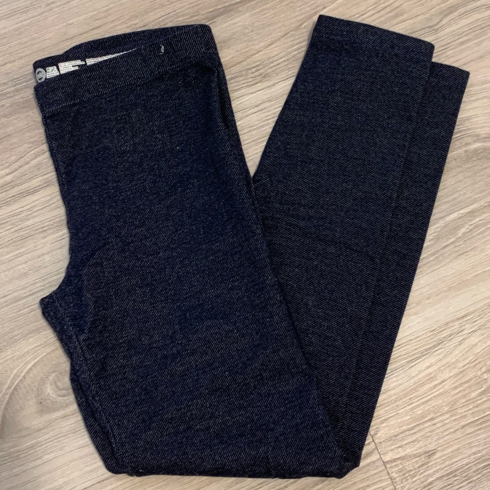 Wonder Nation Blue Demin Looking Leggings girls medium 7/8